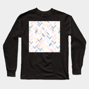 Pastel Chevrons Long Sleeve T-Shirt